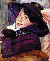 Portrait of a Woman in a Purple Hat, 1912, corinth