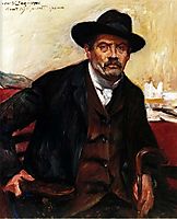 Self-Portrait in a Black Hat, 1911, corinth