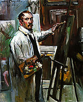 Self-Portrait in the Studio, 1914, corinth