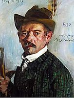 Self-Portrait in a Tyrolean Hat, 1913, corinth