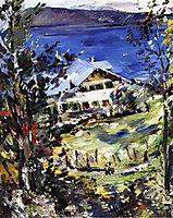 The Walchensee, Country House with Washing on the Line, 1923, corinth
