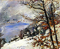 The Walchensee in Winter, 1923, corinth