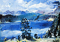 The Walchensee with a Larch Tree, 1921, corinth
