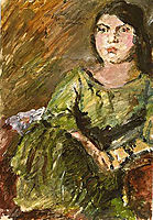 Wilhelmine in the Green Dress, 1924, corinth
