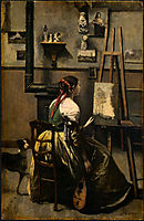 The Artist-s Studio, c.1868, corot