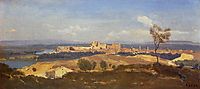 Avignon Seen from Villenueve les Avignon, 1836, corot