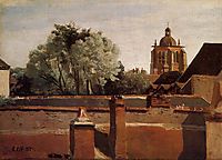 Bell Tower of the Church of Saint Paterne at Orleans, 1845, corot
