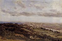 Bologne sur Mer, View from the High Cliffs, 1860, corot