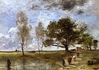The Cow Path, 1870, corot