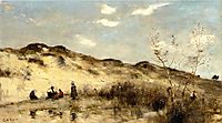 A Dune at Dunkirk, 1873, corot