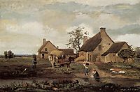 A Farm in the Nievre, 1831, corot