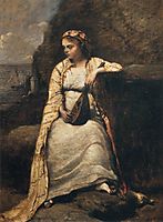 Haydee, a young married woman dressed in Greek, 1870-72, corot