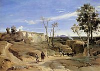 La Cervara, the Roman Countryside, c.1831, corot
