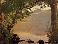 Lake Nemi, Seen through Trees, 1843, corot