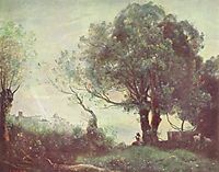 Landscape at Castel Gandolfo , c.1870, corot