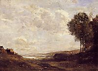 Landscape by the Lake, c.1870, corot