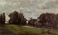 The Mill in the Trees, c.1855, corot