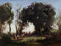 Morning, the Dance of the Nymphs, c.1850, corot