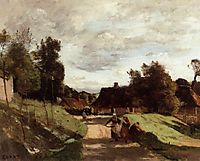 Near the Mill, Chierry, Aisne, 1860, corot