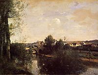 Old Bridge at Limay, on the Seine, c.1870, corot