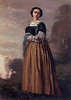 Portrait of a Standing Woman, c.1850, corot