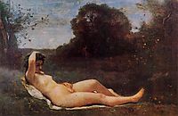 Reclining Nymph, 1859, corot