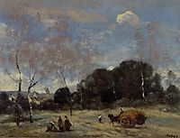 Return of the Hayers to Marcoussis, c.1874, corot