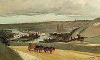 Rouen Seen from Hills Overlooking the City, c.1834, corot