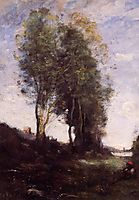 Shepherd Resting, c.1870, corot