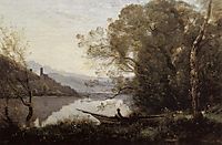 Souvenir of Italy (The Moored Boat), 1864, corot