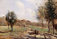 Uphill Road in Courbon, corot
