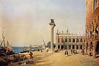 Venice View of the Esclavons Quay, 1834, corot