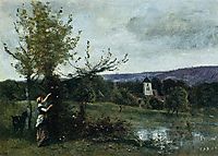 The Verdant Bank, c.1865, corot