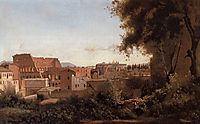 View of the Colosseum from the Farnese Gardens, 1826, corot