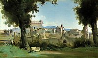 View from the Farnese gardens, Rome, 1826, corot