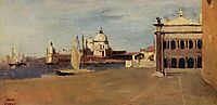 View of the Grand Canal, Venice, from the Riva degli Schiavone, 1828, corot
