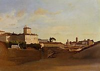 View of Pincio, Italy, c.1843, corot