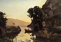 View at Riva, Italian Tyrol, 1835, corot