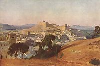View from Villeneuve Lés Avignon, Saint André Fort, 1836, corot