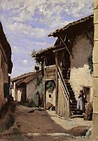 A Village Street, Dardagny, 1853, corot