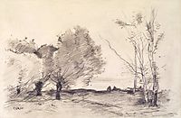 Willows and White Poplars, 1872, corot