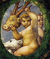Putto With Hunting Trophy, 1519, correggio