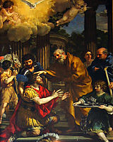 Ananias restoring the sight of Saint Paul, c.1631, cortona