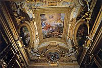 Ceiling Fresco in the Hall of Saturn, 1665, cortona