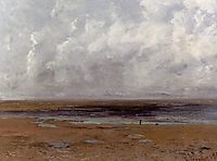 Beach at Trouville at Low Tide, 1865, courbet