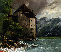 Chateau de Chillon, 1873, courbet