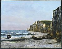 The cliffs at Étreat, 1866, courbet