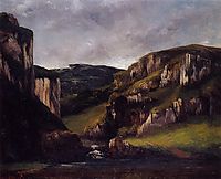 Cliffs near Ornans, 1865, courbet