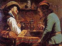 The Draughts Players, 1844, courbet