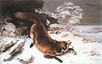 The Fox in the Snow, 1860, courbet
